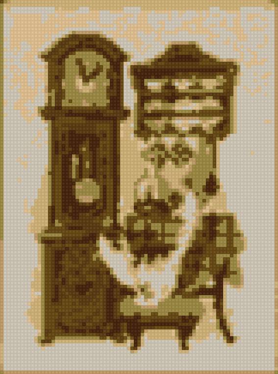 кошка с часам и - предпросмотр