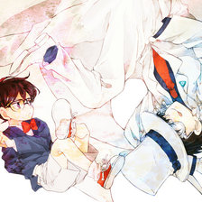 Схема вышивки «Кид и  Конан»