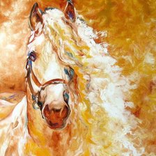 Схема вышивки «огненная лошадь»