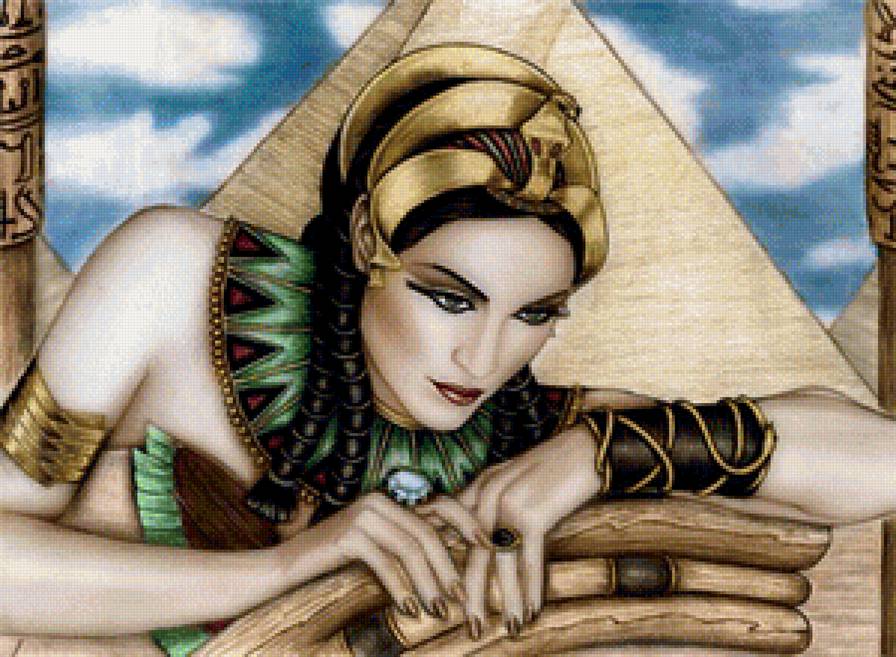 Клеопатра - женщина, пирамиды, царица, египед - предпросмотр