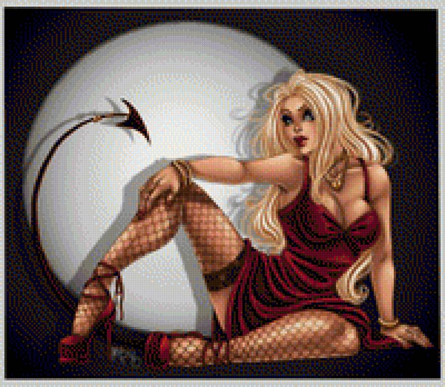 Чертовка - девушки, фэнтези - предпросмотр