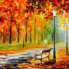 Схема вышивки «Осенняя аллея»