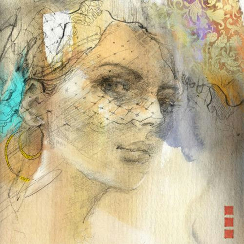 "женский образ" - живопись, девушка, портрет - оригинал