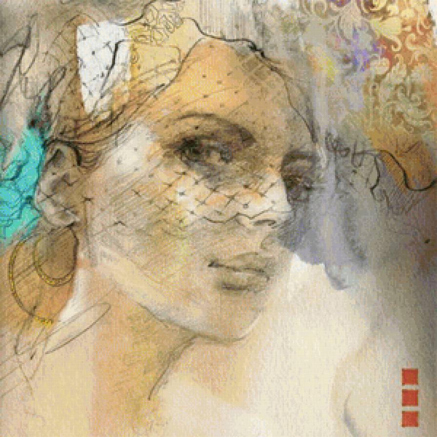 "женский образ" - живопись, девушка, портрет - предпросмотр