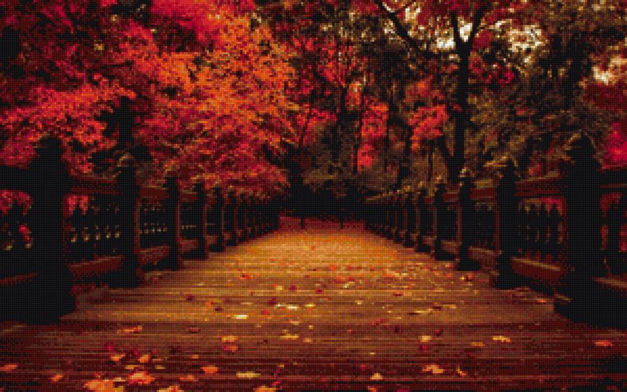 осень - мост, красота, осень - предпросмотр