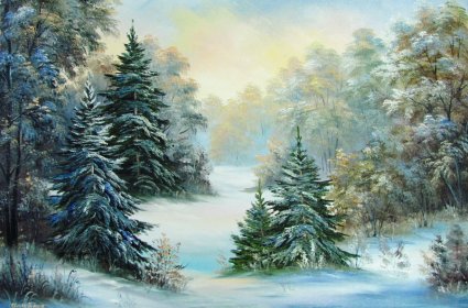 Зимний лес - природа, природа зимой, зима, зимний пейзаж, зимний лес - оригинал
