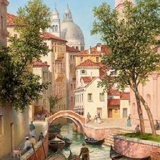 Схема вышивки «венецианский канал»