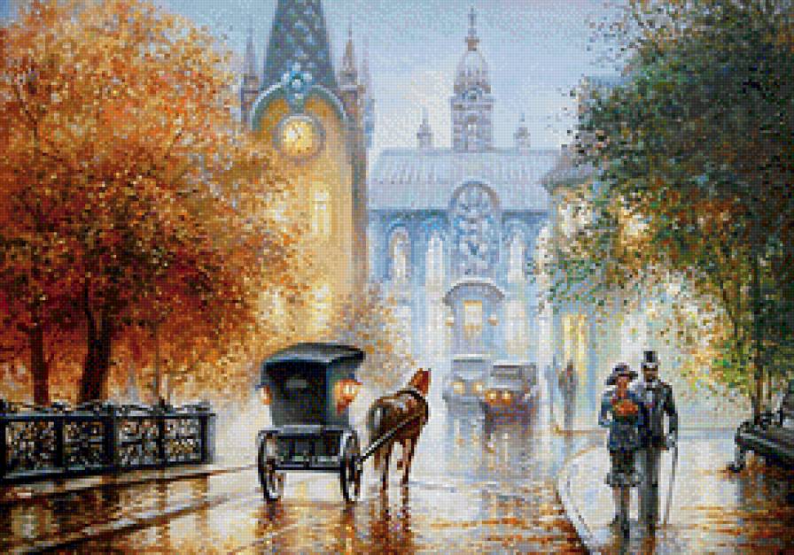 №1148897 - дождь, город, ретро - предпросмотр