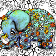 Схема вышивки «Слонятка»