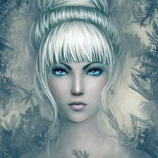 Схема вышивки «девушка»