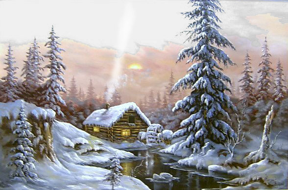 зимняя сказка - лес, пейзаж, природа, зима - оригинал