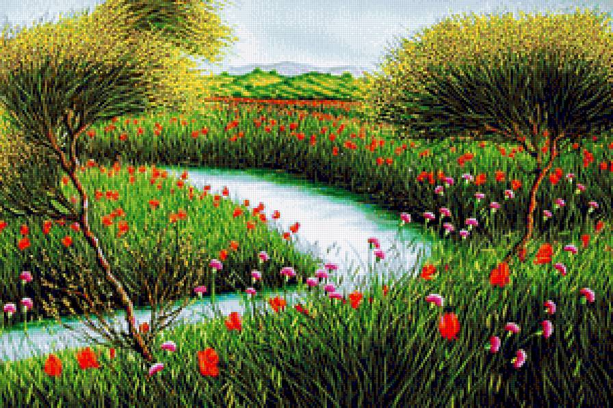 Пейзаж - лето, природа - предпросмотр