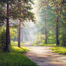 Схема вышивки «Лес»