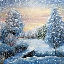 Схема вышивки «Зимняя сказка»