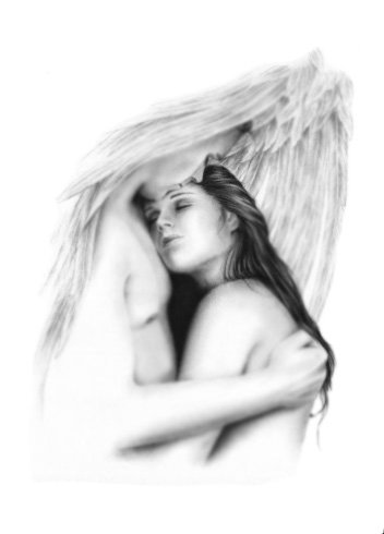 Любимый ангел - ангел, монохром - оригинал