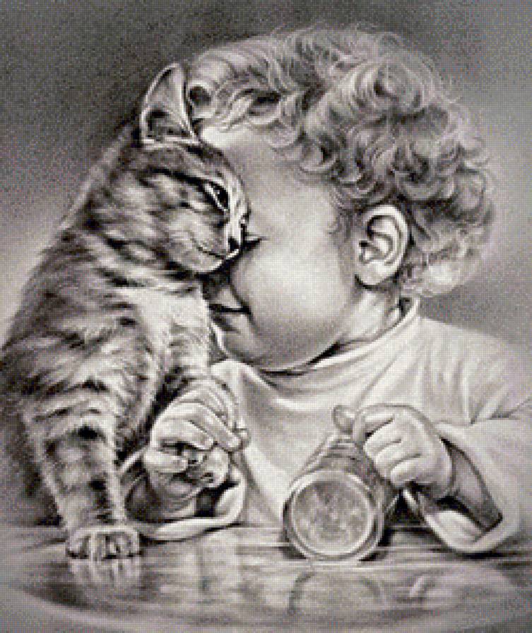 малыш и домашний любимец - предпросмотр