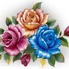 Схема вышивки «Розы»