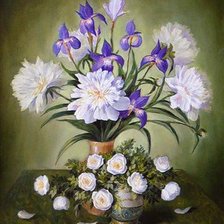 Схема вышивки «букет цветов»