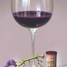 Оригинал схемы вышивки «Бокал вина» (№1153747)