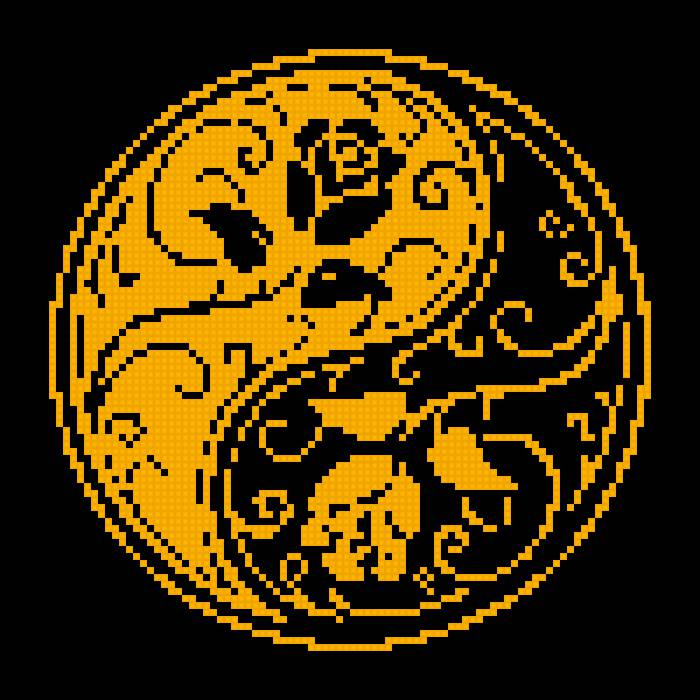 Инь-Ян розы - инь-ян - предпросмотр