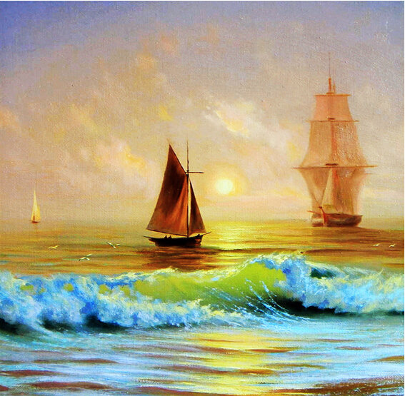 Яхты в море - оригинал