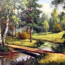 Схема вышивки «Пейзаж»