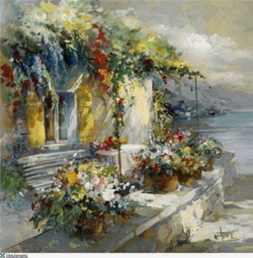 Домик у моря - море, природа, домики - предпросмотр