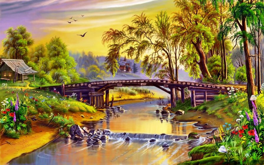 сказочный пейзаж - природа, пейзаж - оригинал