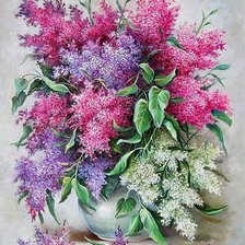 Схема вышивки «сиреневое чудо»