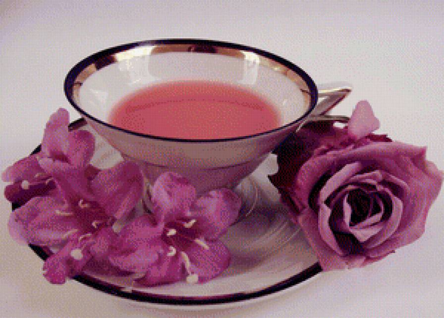 Розовый чай - предпросмотр