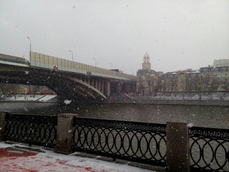 Снегопад - город, зима, снег - оригинал