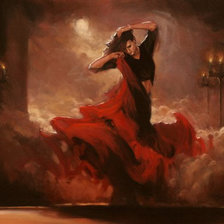 Оригинал схемы вышивки «Woman in tango» (№1159958)