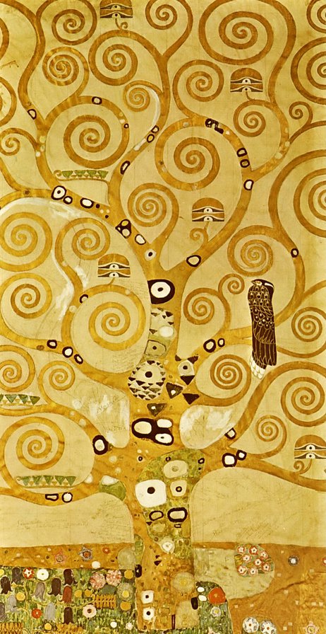 Климт Древо жизни центральная часть триптиха - художники, климт, триптих древо жизни - оригинал