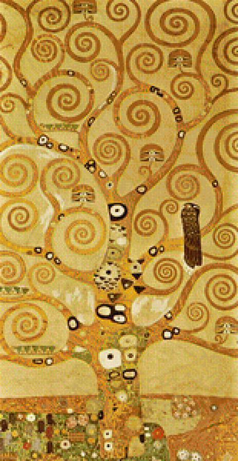 Климт Древо жизни центральная часть триптиха - климт, триптих древо жизни, художники - предпросмотр