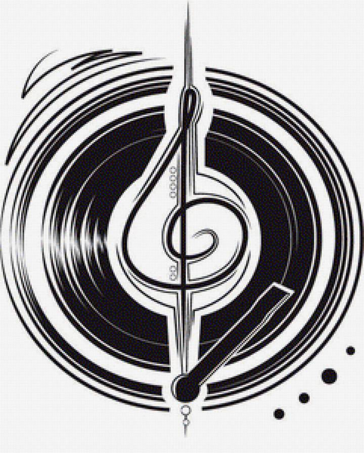 Винил - винил, музыка, пластинка, скрипичный ключ - предпросмотр