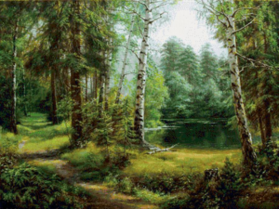 пейзаж 2 - лето лес природа - предпросмотр