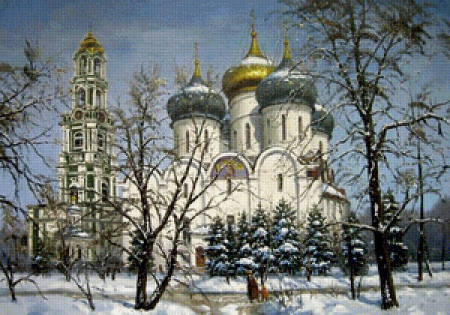 зимний пейзаж - пейзаж, зима - предпросмотр