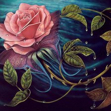 Схема вышивки «роза»