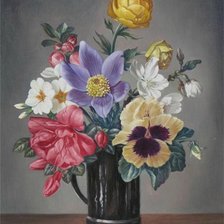 Оригинал схемы вышивки «букет цветов» (№1162658)