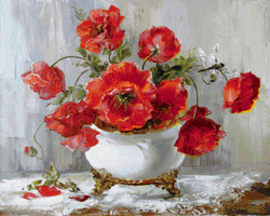 Маки - маки, натюрморт.цветы - предпросмотр