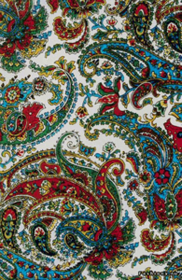 пейсли - орнамент, подушка - предпросмотр