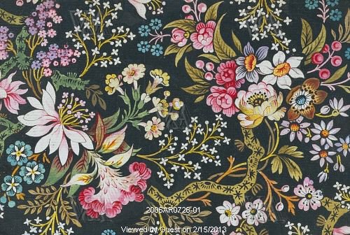 старинный рисунок - подушка, цветы - оригинал