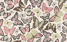 бабочки - подушка, орнамент - оригинал