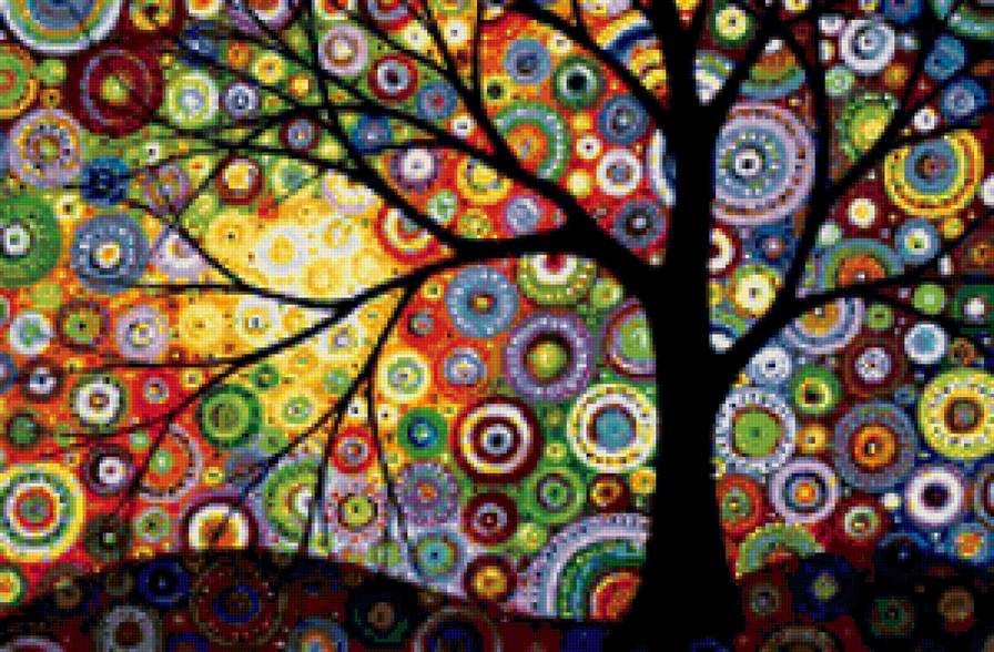 дерево жизни - подушка - предпросмотр