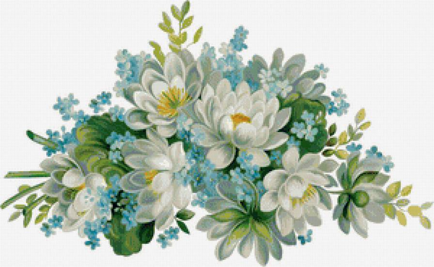 букет на белом фоне - предпросмотр