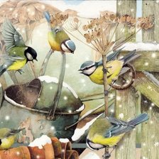 Схема вышивки «синички»