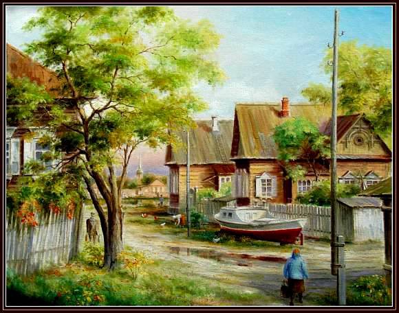 сельская улочка - оригинал