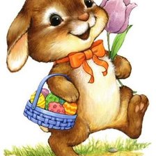 Схема вышивки «Пасхальный кролик»