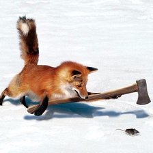 Схема вышивки «лисичка»