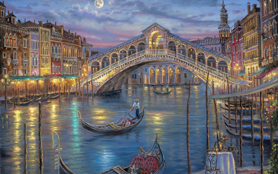 Сказочная Венеция - венеция италия пейзаж - оригинал